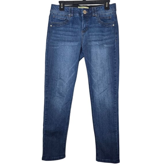 Democracy Ab Technology Womens Dark Wash Skinny Denim Blue Jeans Size 6 Stretch - Picture 1 of 10